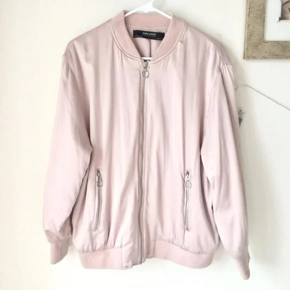 Zara Jackets Coats Baby Pink Bomber Jacket Zara Size Small